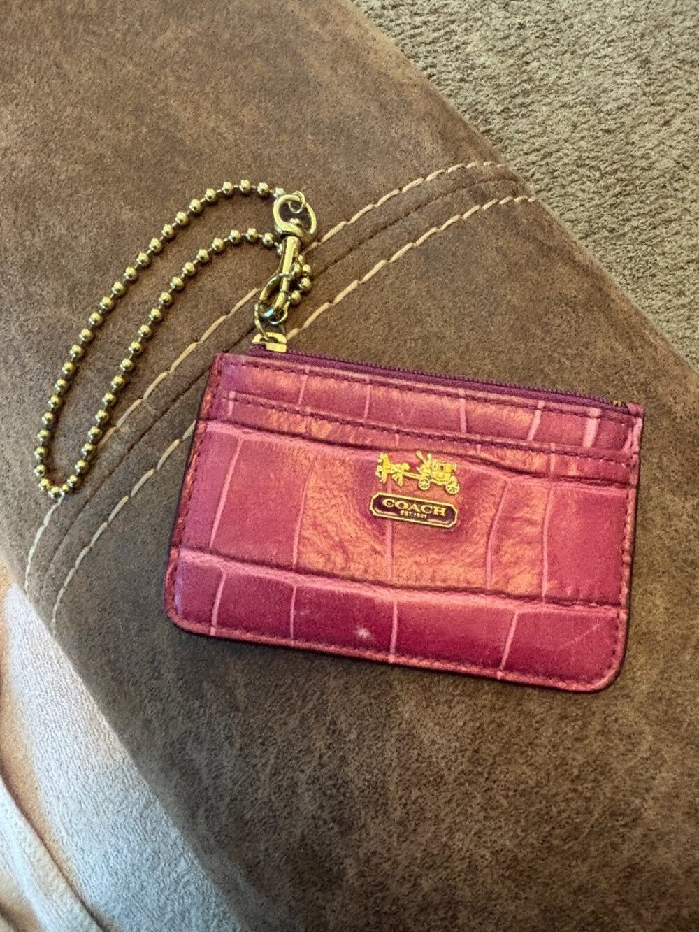 Coach Eel skin Card/ID Holder